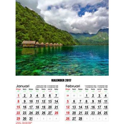 Kalender Pemandangan Indonesia