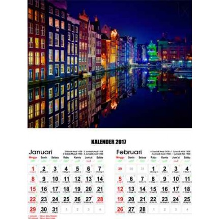 Kalender Pemandangan Malam