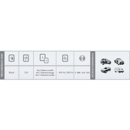 Klakson EC6 Bosch Mobil Set