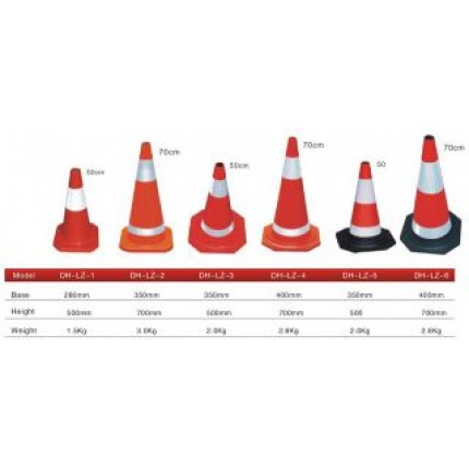 Jasa Cetak Traffic Cone Jalan Bahan Plastik