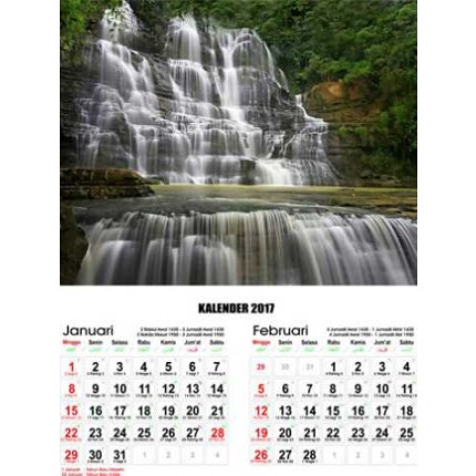 Kalender Pemandangan Air Terjun