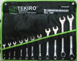 Kunci Ring Pas Set 11pcs Merk TEKIRO 8-24mm