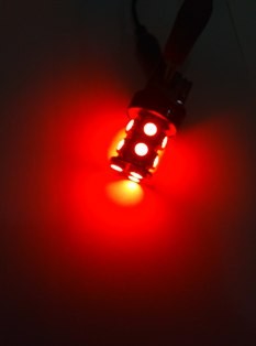 LED T20 12V 13SMD 5050 BLITZ MERAH