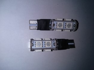 LED T10 9SMD 5050 12V BIRU BLITZ