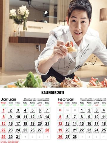 kalender artis korea
