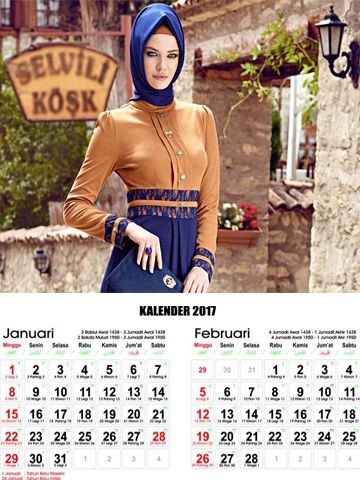 kalender busana muslim 