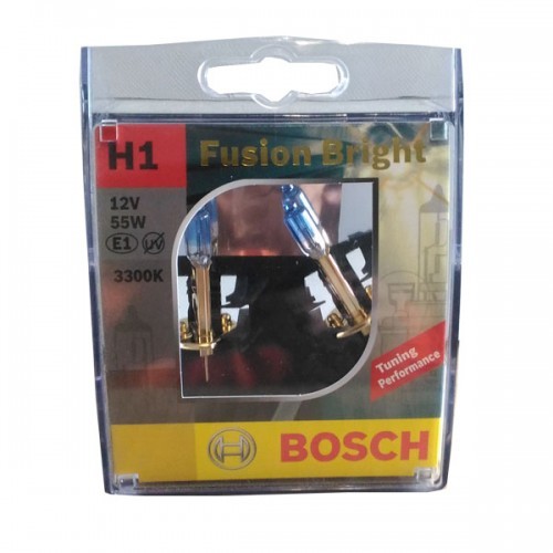 H1 Fussion Bright Lampu Depan Mobil 12V 55W P14.5s Bosch
