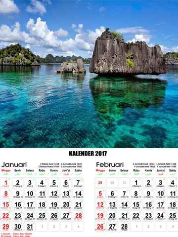 Kalender Pemandangan Indonesia