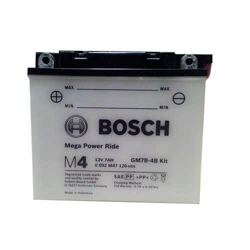GM7B-4B Kit Aki Buat Motor Bosch-Honda, Yamaha