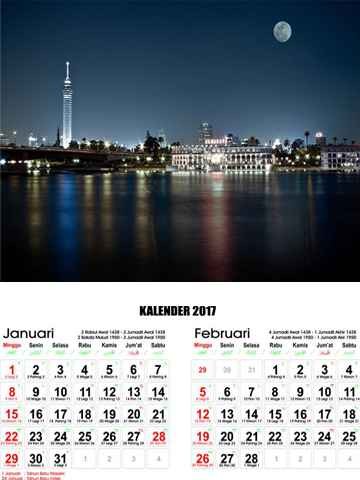 Kalender Pemandangan Malam