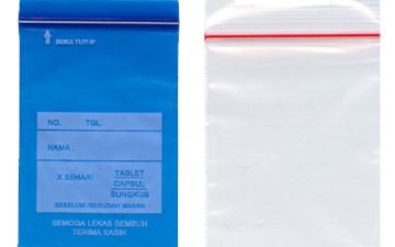 Jasa Sablon Plastik Klip Apotek
