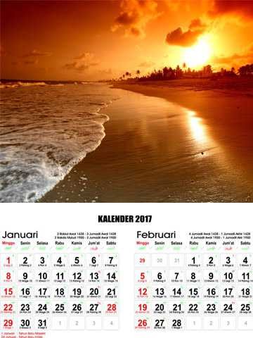 Kalender Senja Indah