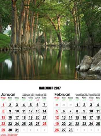 Kalender Pemandangan Sungai