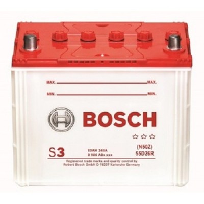 N50ZL Dry Charge Aki Mobil Bosch-AKI untuk Toyota, Honda, Nissan, Mazda, Kia
