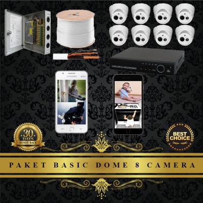 Paket 8 Camera Dome CCTV