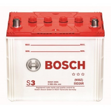 80D26L Dry Charge Aki Mobil Bosch - Aki untuk Toyota, Mitsubishi, Isuzu