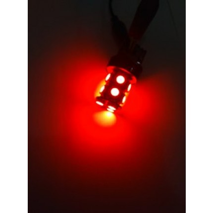 LED T20 12V 13SMD 5050 BLITZ MERAH
