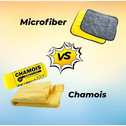 Perbedaan Chamois Alias Kanebo dengan Microfiber