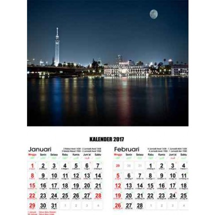 Kalender Pemandangan Malam