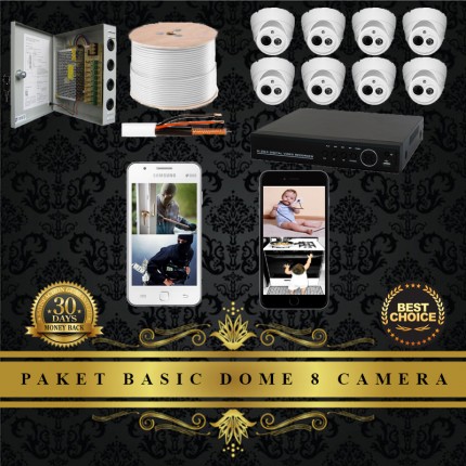 Paket 8 Camera Dome CCTV