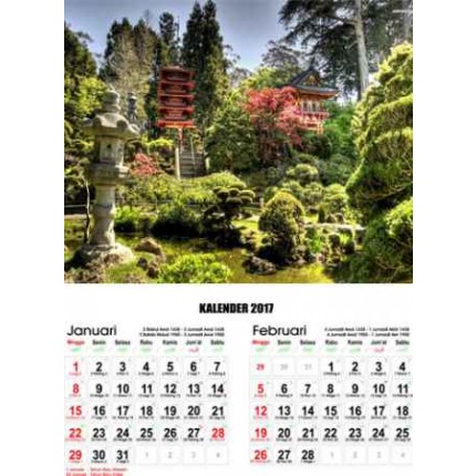 Kalender Pemandangan Sejuk Dan Indah